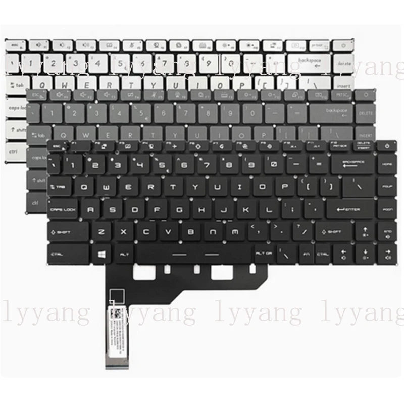 

f For MSI Stealth 15M A11SEK Summit E15 A11SCST Laptop Keyboard with Backlit