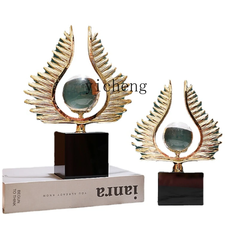 

Yy Creative Crystal Ornaments Light Luxury High-End Hallway Wine Cabinet Decorations Office Gifts