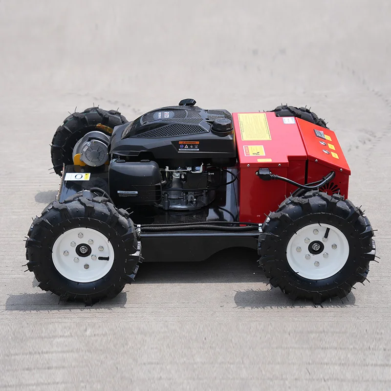 الهيكل المعلق نطاق واسع للتحكم عن بعد الصينية صفر بدوره جزازات العشب روبوت جزازة العشب الغاز الروبوتية ذاتية الدفع