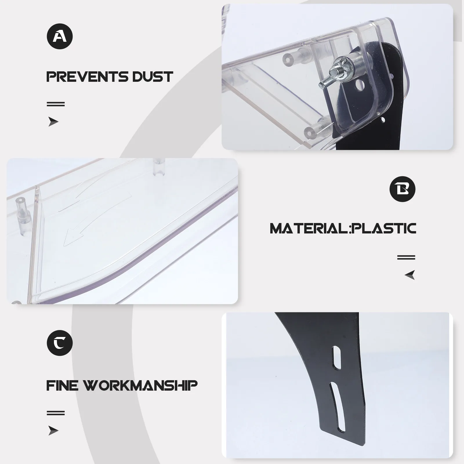 Table Saw Blade Protector Universal Transparent Guard with Splitting Cutter for Woodworking Safety Dust Protection Table Saw