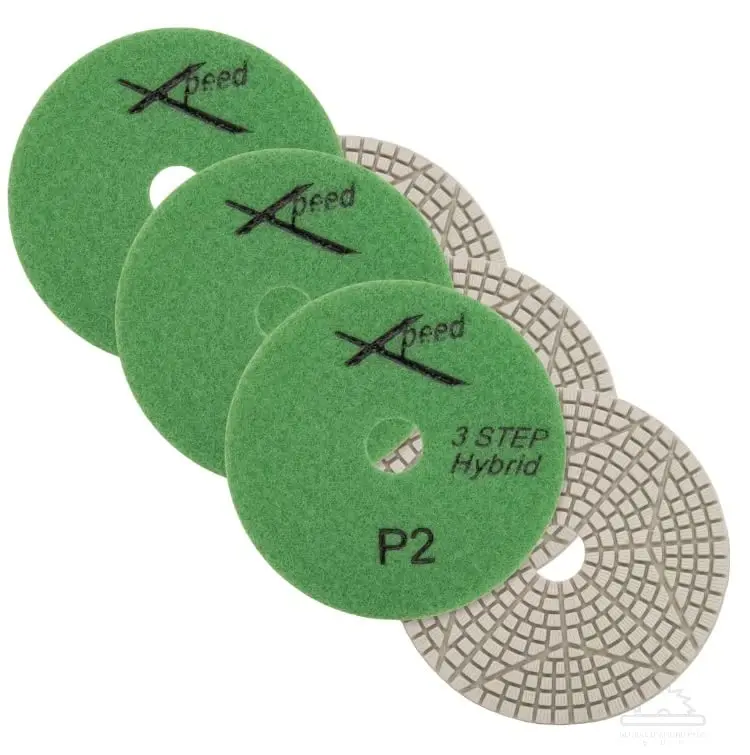 

4 Inch Step 2 Diamond Polishing Pads For Granite Marble Quartz Stone 3 Pack
