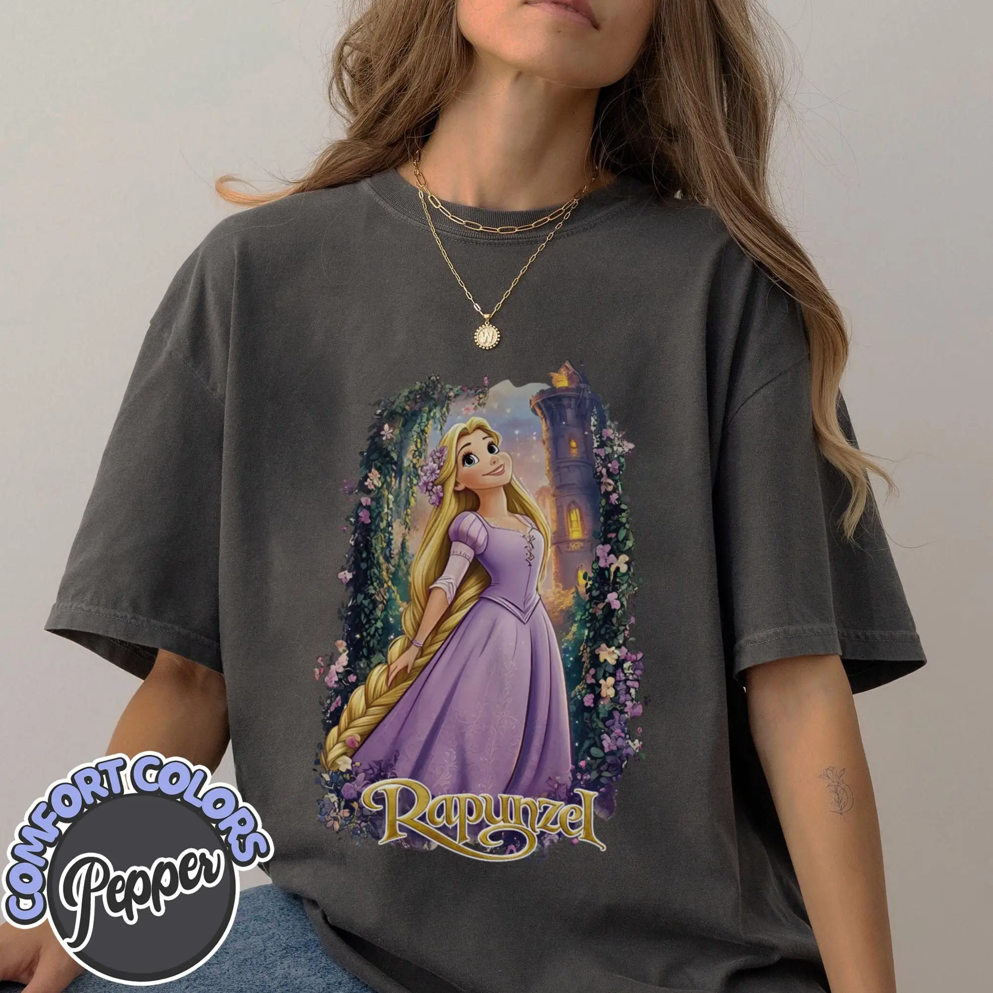 

Retro Walt Disney Rapunzel Shirts, Disney Tangled T-shirts, Tangled Movie T-shirts, Disney Princess Travel Shirts