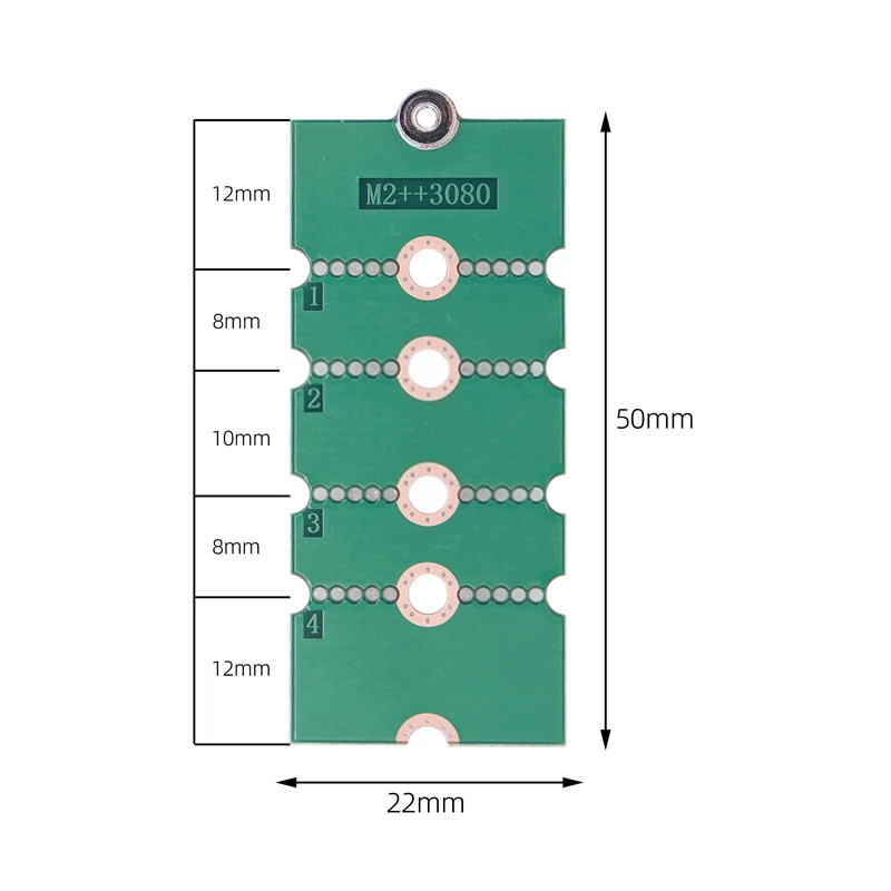 M.2การ์ดอะแดปเตอร์ SSD 2230/2242/2260เป็น2280โอนบัตรแร็คต่อขยายอเนกประสงค์บอร์ดแปลงไรเซอร์การ์ดการ์ด