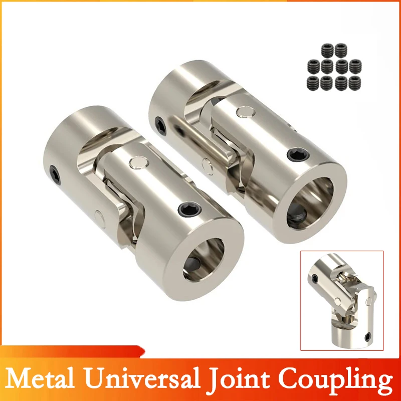 

1PCS 2/2.3/3/3.17/4/5/6/8/10/12mm Metal Universal Joint Coupling Boat Car Shaft Coupler Motor Connector