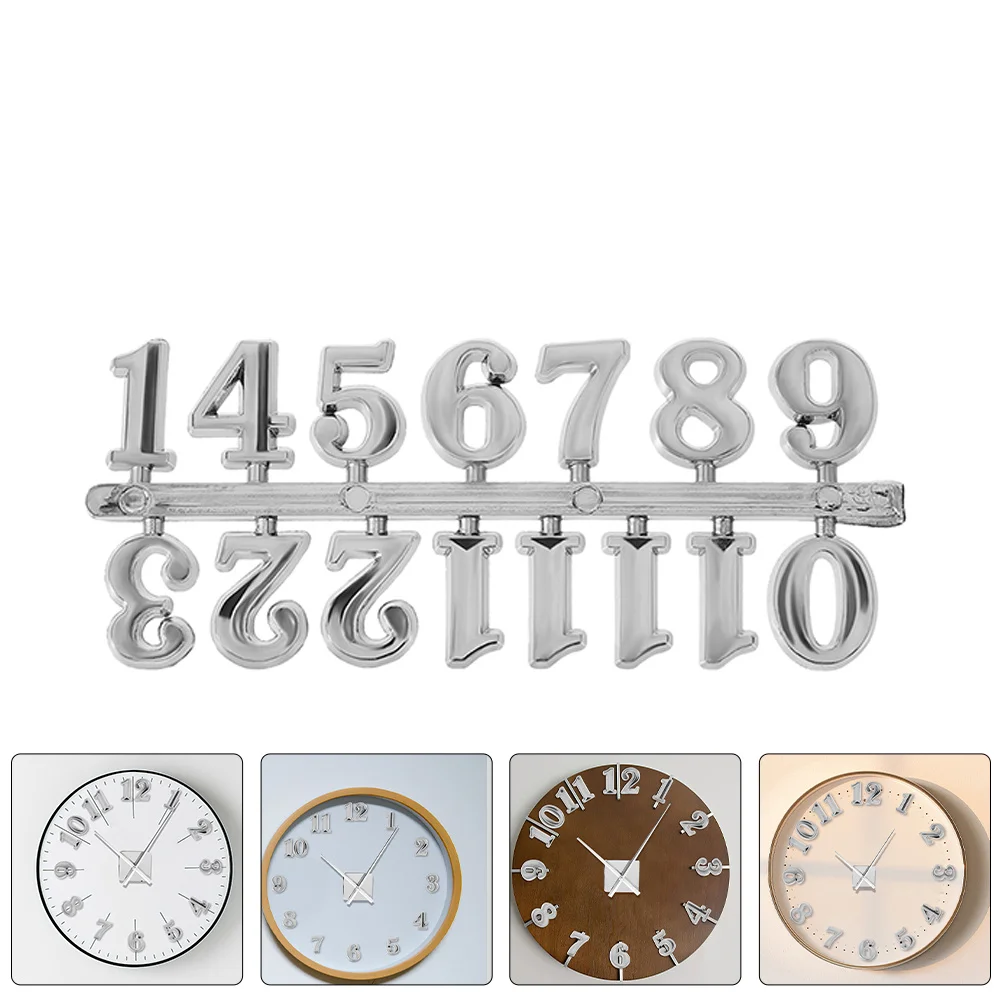 

6 set Arabic Number Plaque Kit For Clock Repairing Durable Plastic Wall Clock Numerals Replacement Diy Decorative Numbers