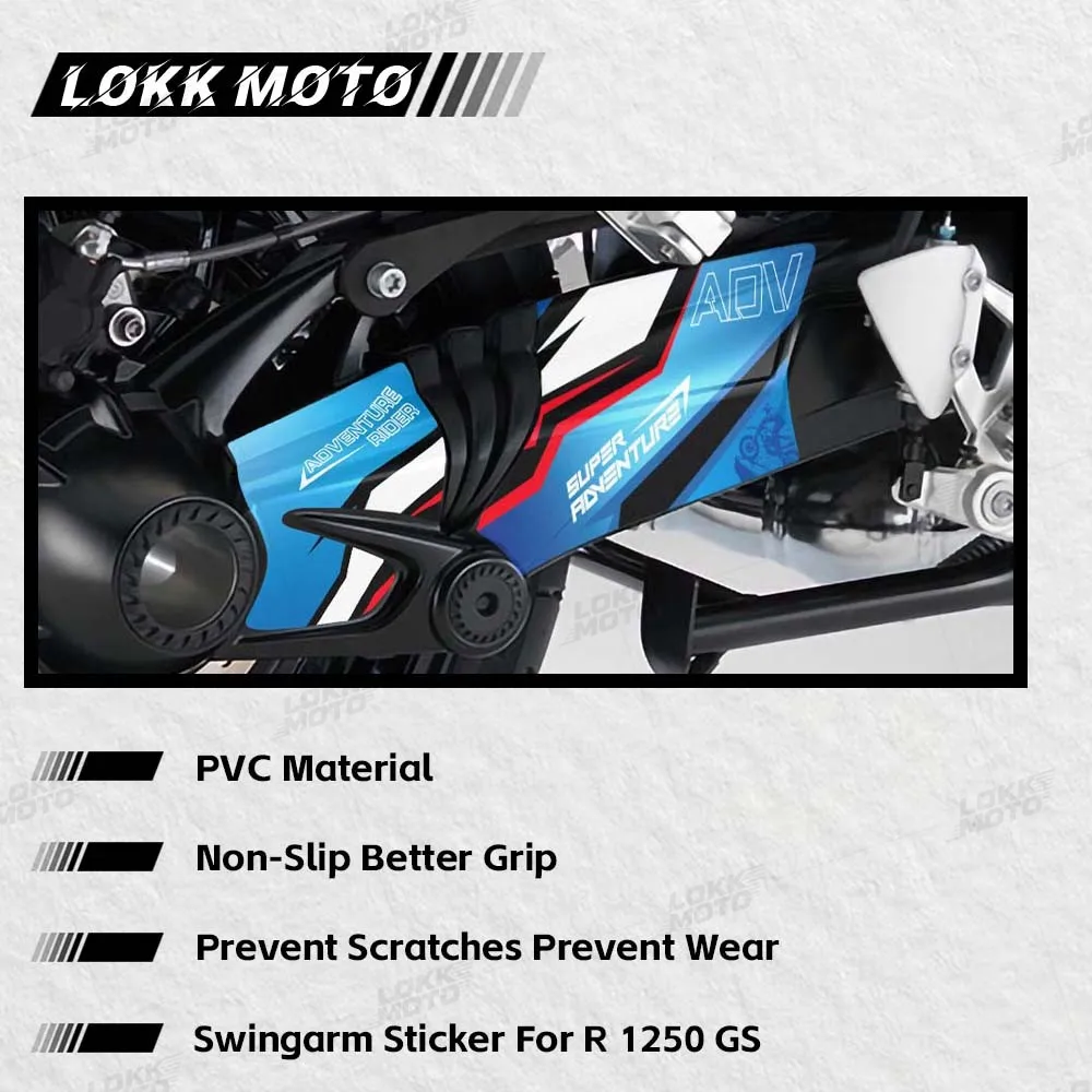 Motorcycle Rear Swingarm Sticker Protect Roating Shaft Waterproof Decals Accessories For R1200 2004-2012 R1250GS ADV 2004-2013