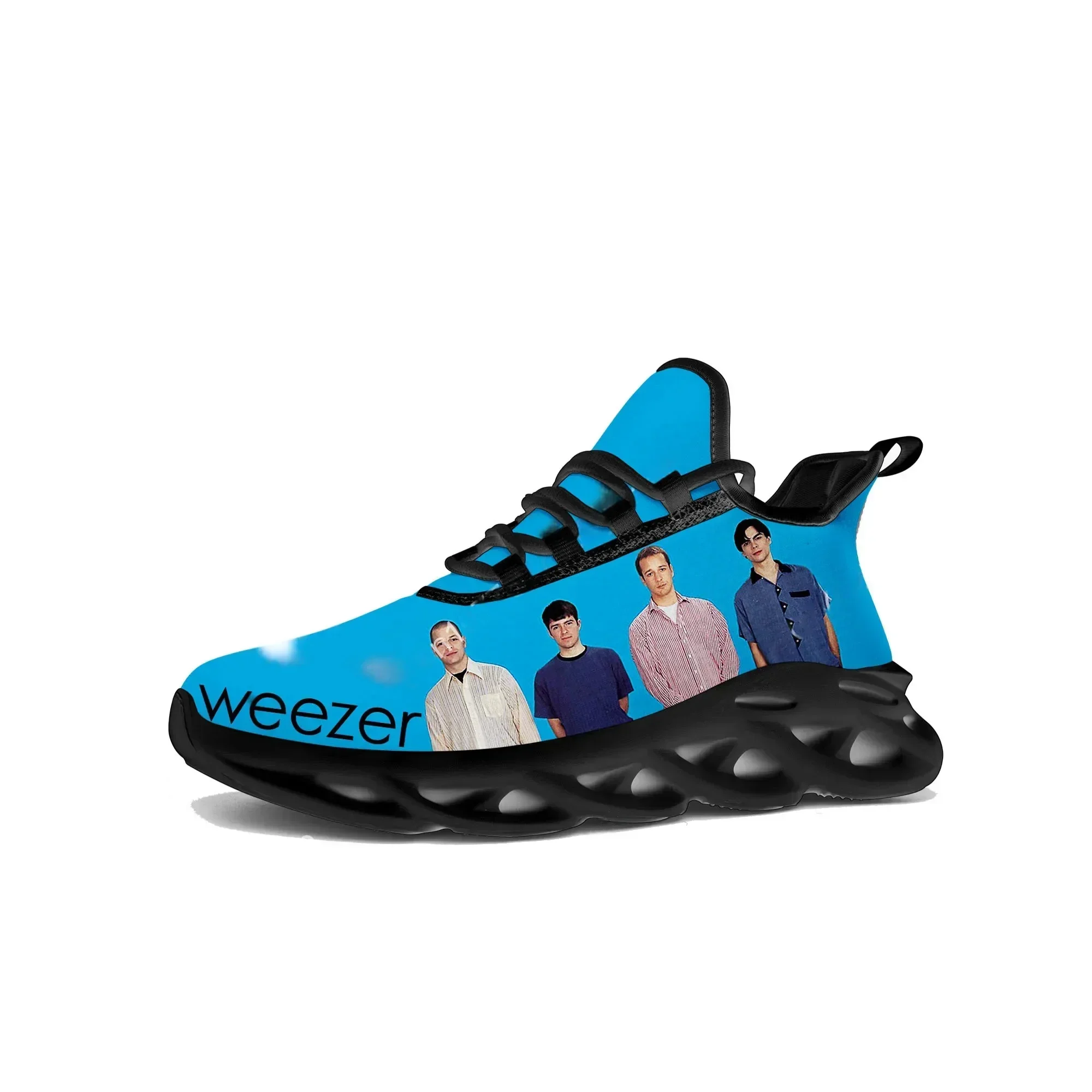 

Weezer Band Pop Flats Sneakers Mens Womens Hot Hip Hop Rapper Sports Running Shoe Sneaker Lace Up Mesh Footwear Tailor-made Shoe