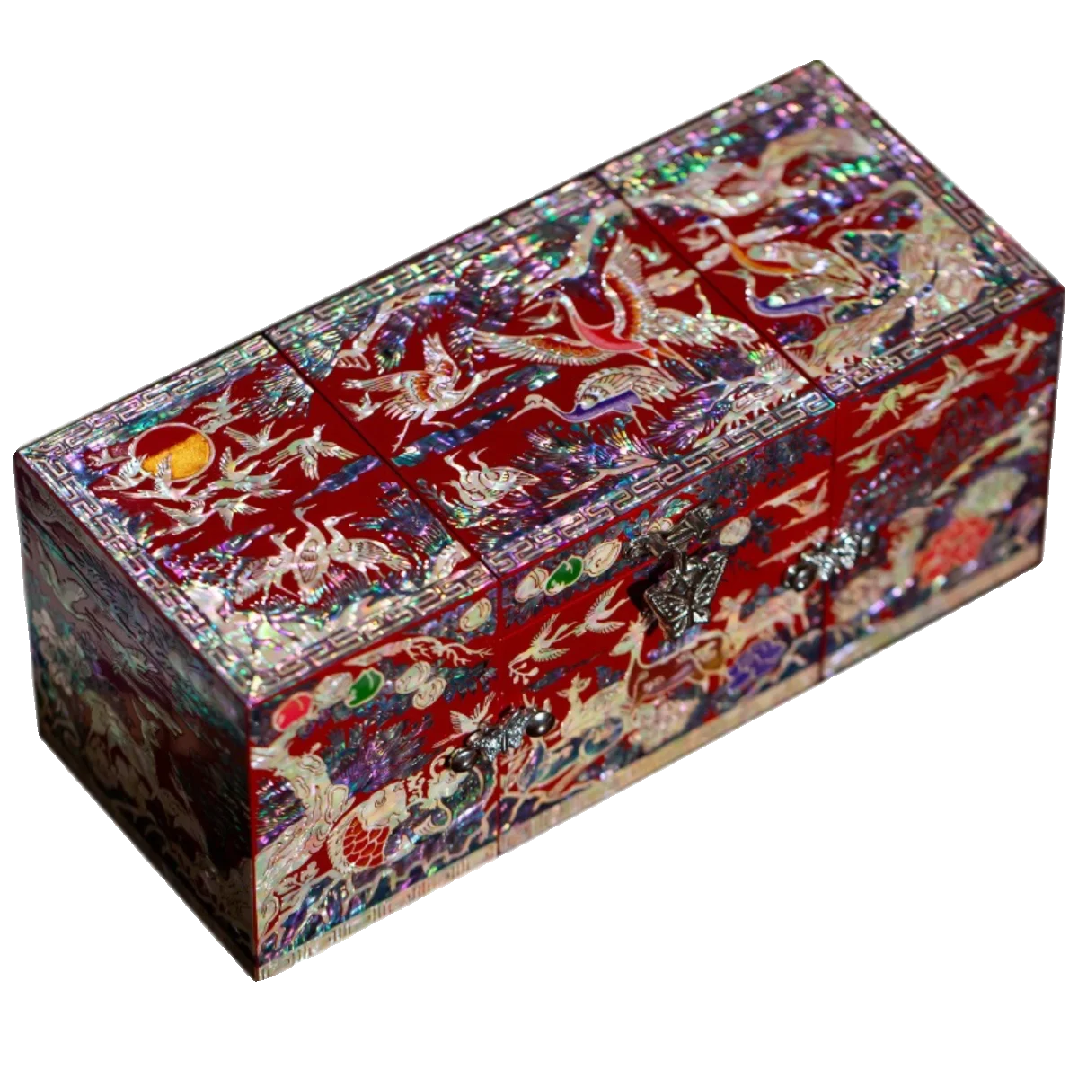 High-end snail lacquer jewelry box storage, national style wedding birthday gift decorations