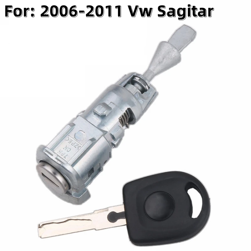 XIEAILI OEM Left Door Lock Cylinder Auto Door Lock Cylinder For 2006-2011 Vw Sagitar With 1Pcs Key   S544