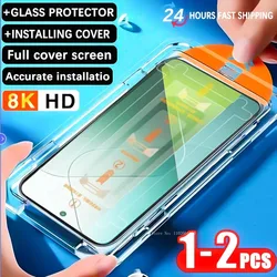 1-2PCS 8K Dust Free Glass for Xiaomi Redmi Note 13 12 11 Pro Plus 5G Screen Protector for Redmi 13C HD Oleophobic Coating Glass