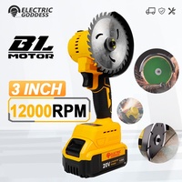 Brushless Circular Saw Metal Steel Cutting Grinder Mini Cordless Angle Grinder Electric Tool For Dewalt 20V Battery Pin