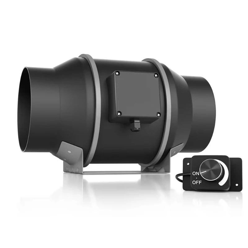 

Customizable 6-inch plastic blades AC motor inline air duct fan household ventilation hydroponics exhaust wall hanging window