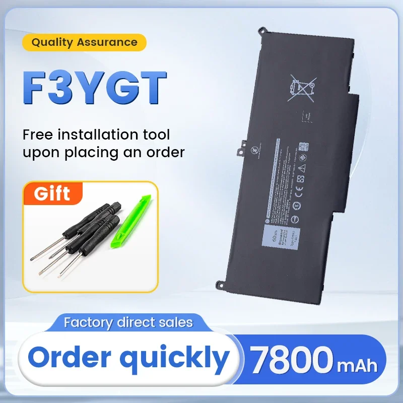 

SOMI F3YGT for Dell Battery Latitude 7480 12 13 7000 7280 7290 E7280 E7290 E7380 E7390 7000 7380 7390 7480 7490 2X39G 4.9 3