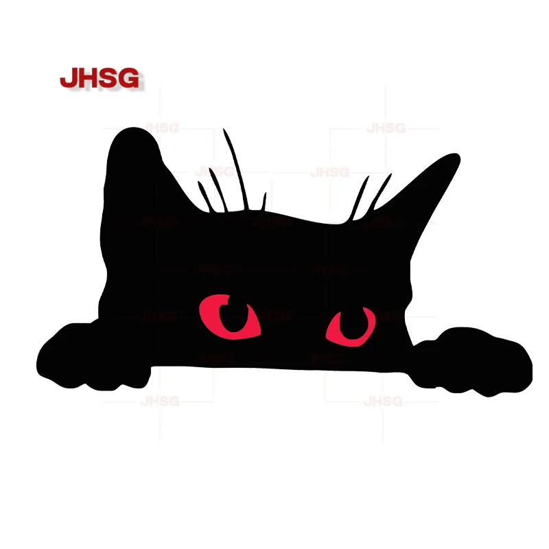 

Cute Cartoon Black Cat Window Sticker, Self-adhesive Vinyl Sticker, Suitable for Car Windows, Bumpers, and Laptops