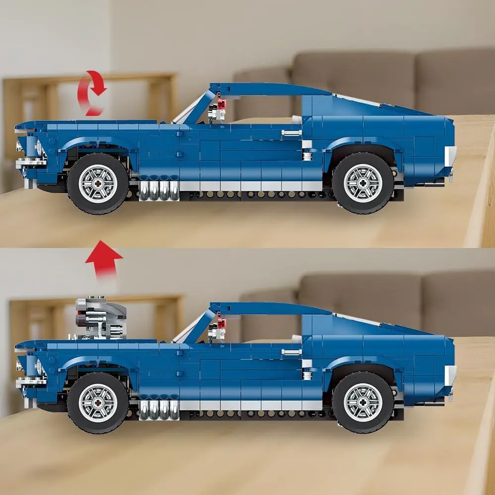 Kit de construção de carro RC escala 1:10 para adolescentes e adultos, 1680 peças, compatível com LEGO, adequado para maiores de 14 anos