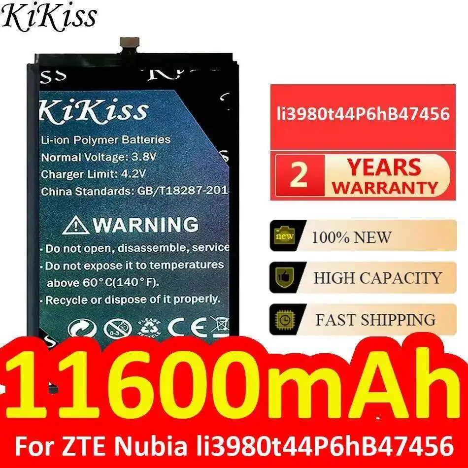 بديل ممتاز لبطارية الجهاز اللوحي Zte Nubia Li3980t44p6hb47456 بقدرة 11600 مللي أمبير في الساعة