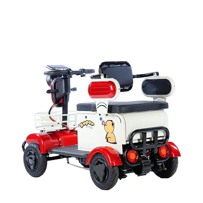 

Electric four-wheeler household small intelligent lightweight four-wheel folding travel easily for the elderly and disabled