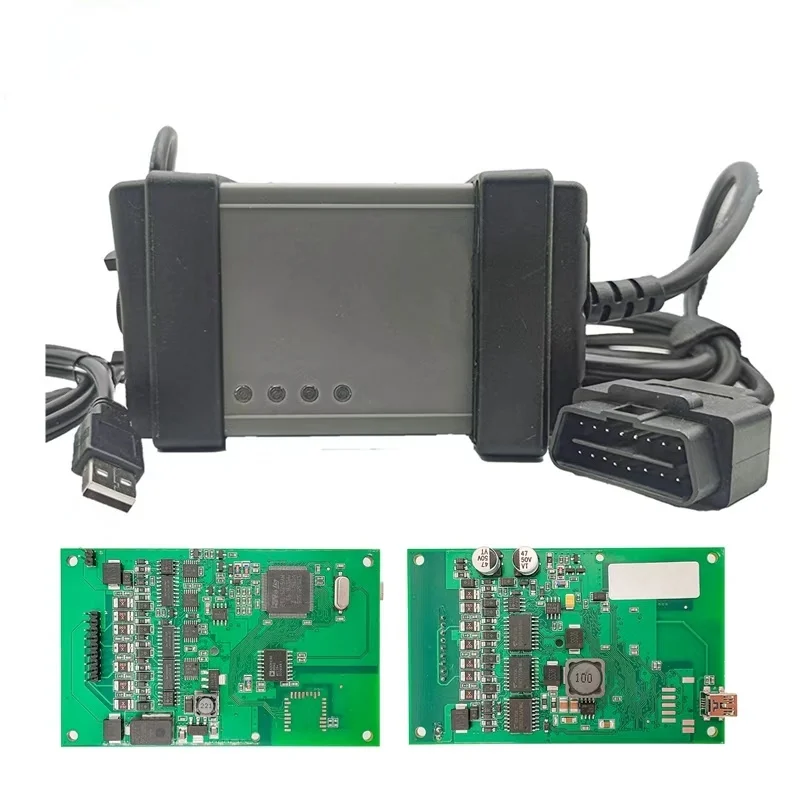 

DICE Pro 2014D Полный чип 1:1 Многоязычный зеленый PCB Диагностика NEC Японское реле M32CM30855FJGP Чип OBD2 Считыватель кодов для Volvo