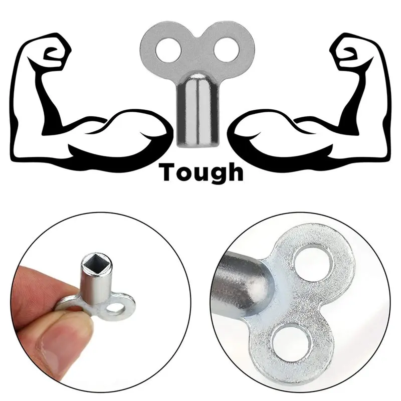 ABKS-مجموعة مفاتيح الصمام مكونة من 6 قطع لثقب نزيف المبرد والسباكة للمشعات والحنفيات