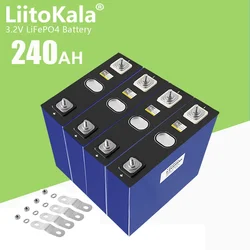 1-32 pz LiitoKala 3.2 v240ah Lifepo4 batteria ad alta potenza fai da te 12V 24V 240Ah auto elettrica RV golf cart Solar Yacht LiFePO4 batteria