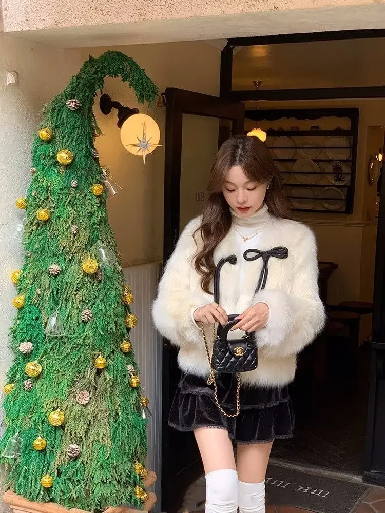 2024 Autumn and Winter Fashion New Women's Warm and Elegant Casual Temperament Fur Integrated Commuting Simulation Fox Fur Coat