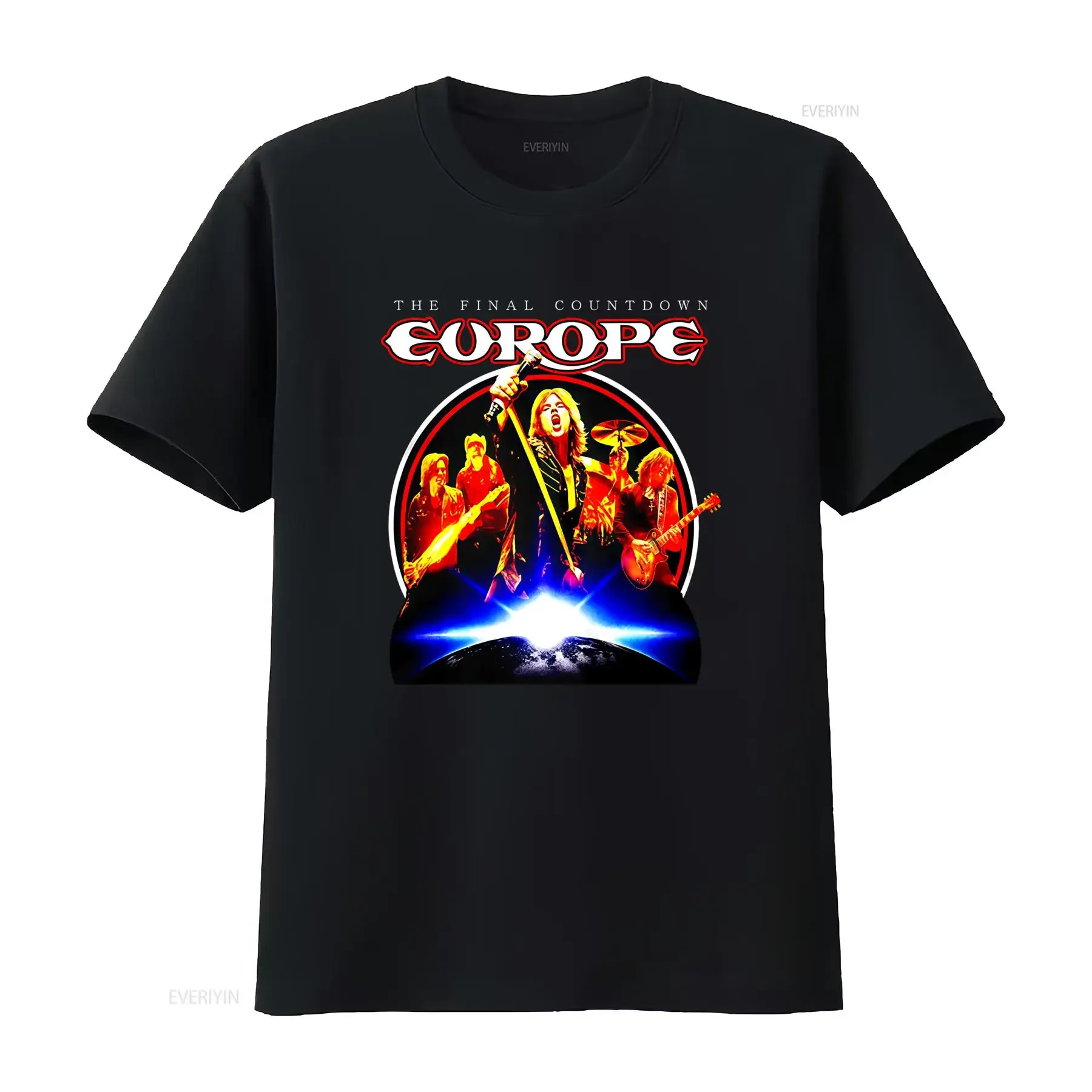 Rare Europe Band The Final Countdown Rock Concert T Shirt Cotton S 5XL vintage Washed Stylish Slightly Breathable Unisex