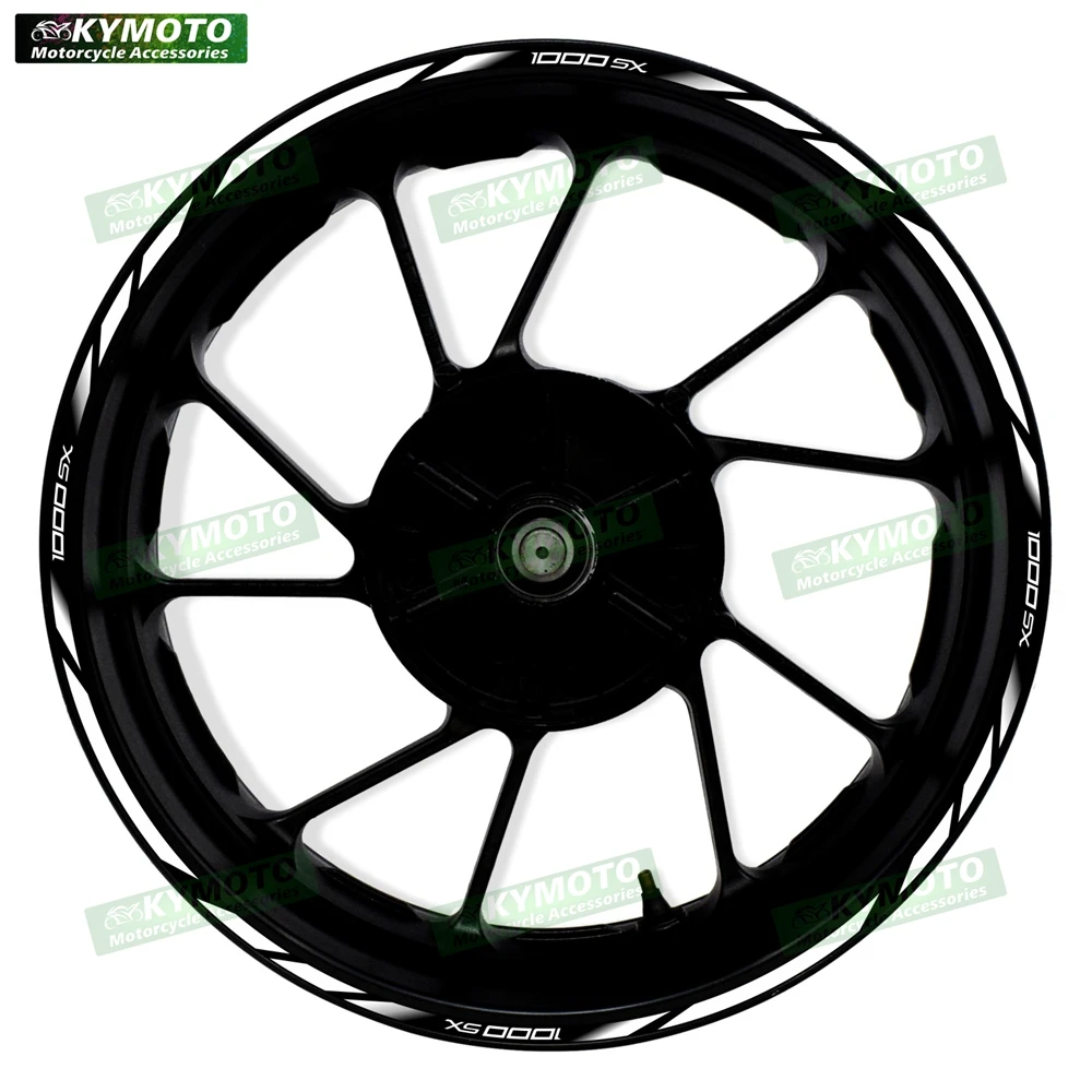 For 1000SX 1000 SX motorcycle accessories 17 inch wheel decals fairing rims modified reflective stickers stripe decoration