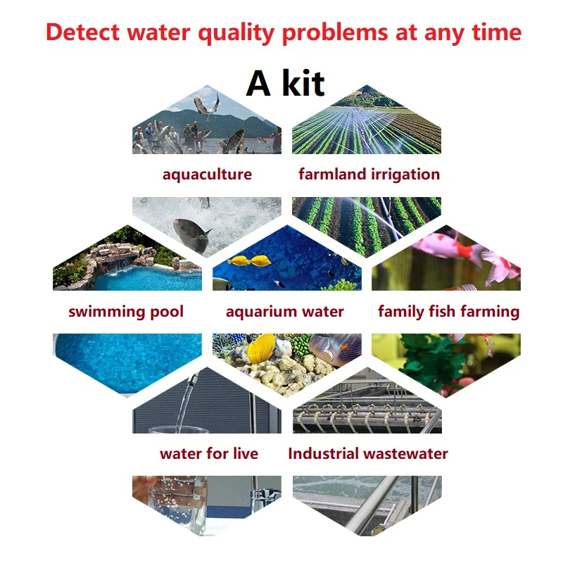 Water Quality Rapid Analysis Test Box Nitrite Ammonia Nitrogen PH Value Dissolved Oxygen Aquarium Fish Tank Aquaculture Hardness