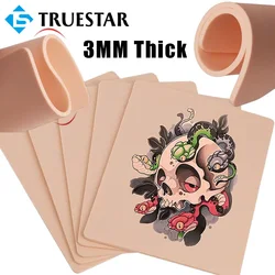 3MM Thicker Tattoo Practice Skin Double-Sided Silicone Tattoo Blank Training Skin Fake Skin Permanent Makeup Tattoo Accessories