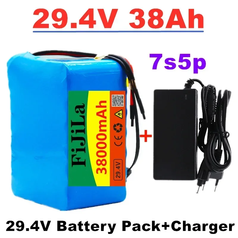 

100% brand new 7S5P 29.4V 38000mAh battery pack 250W lithium-ion battery pack with BMS+29.4V 2A charger