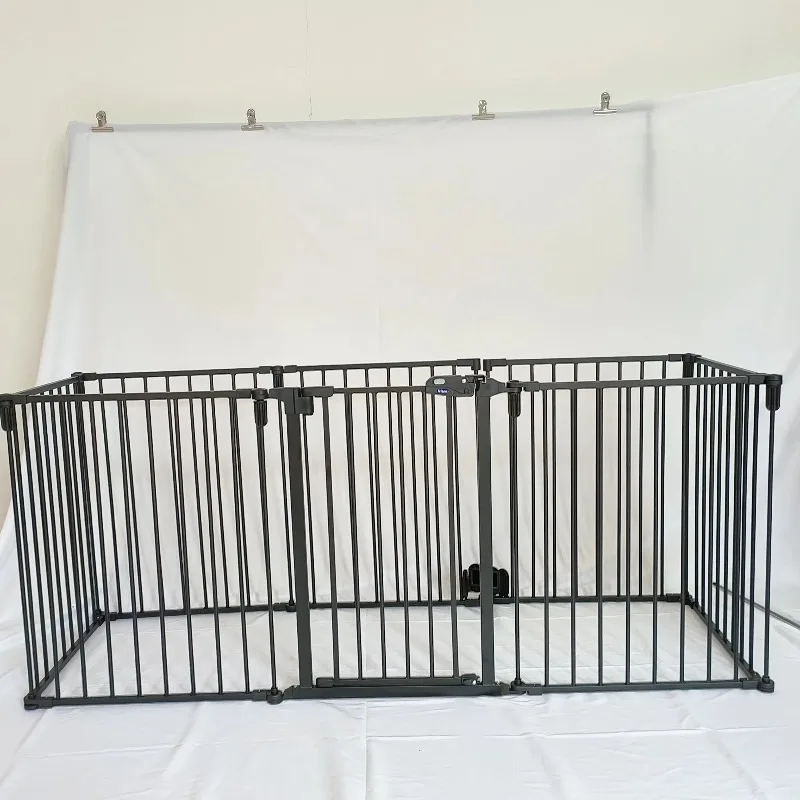 Wholesale Heavy Duty Foldable Pet Playpen Durable 6/8/16 Panels Dog Playpen Metal Large Space Fences for Dogs Cats Outdoor