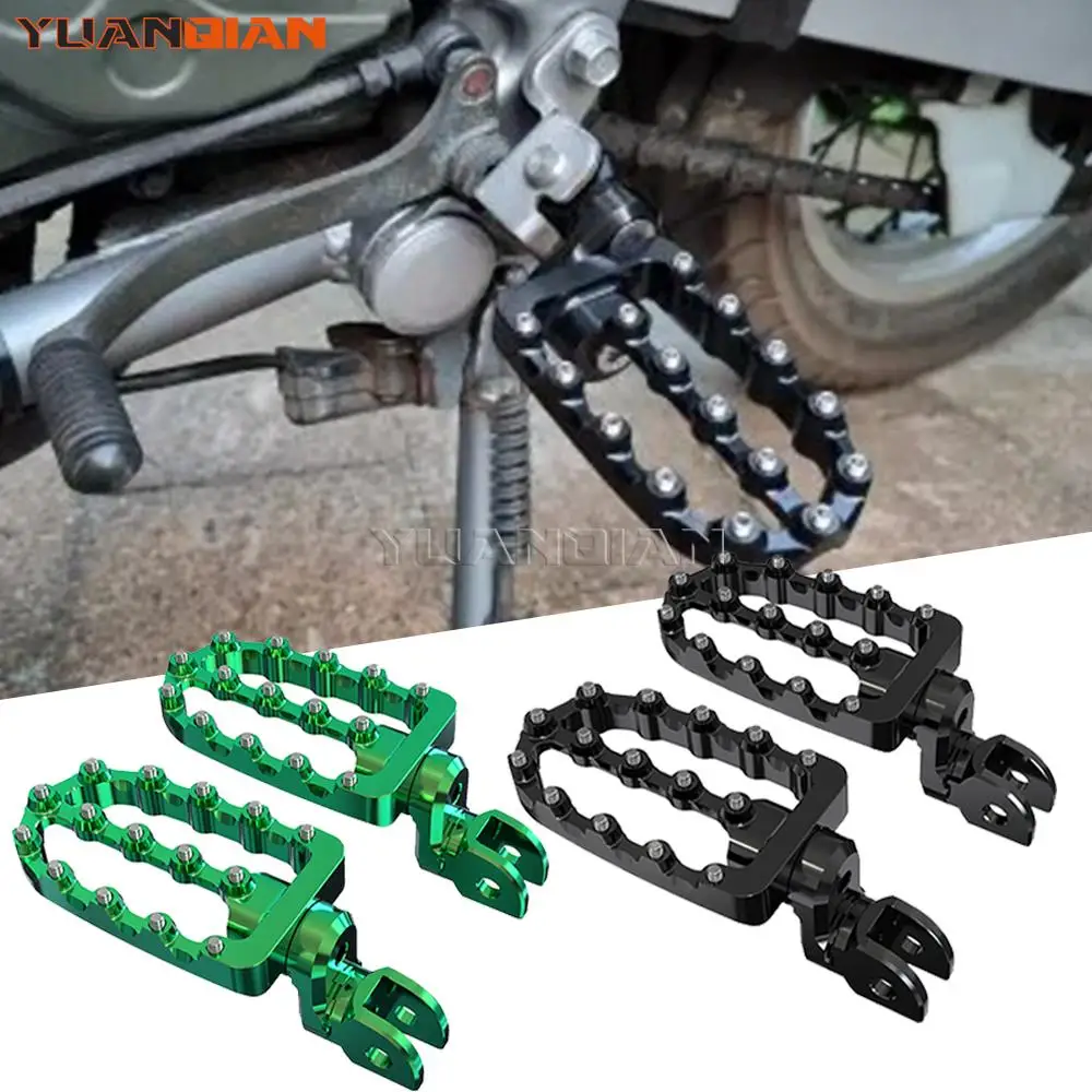 

Motorcycle Adjustable Footrest Foot Pegs for Kawasaki KLR650 1987- 2008 2007 2006 2005 KLR 650 Footpeg Wide Footrests Foot Pedal