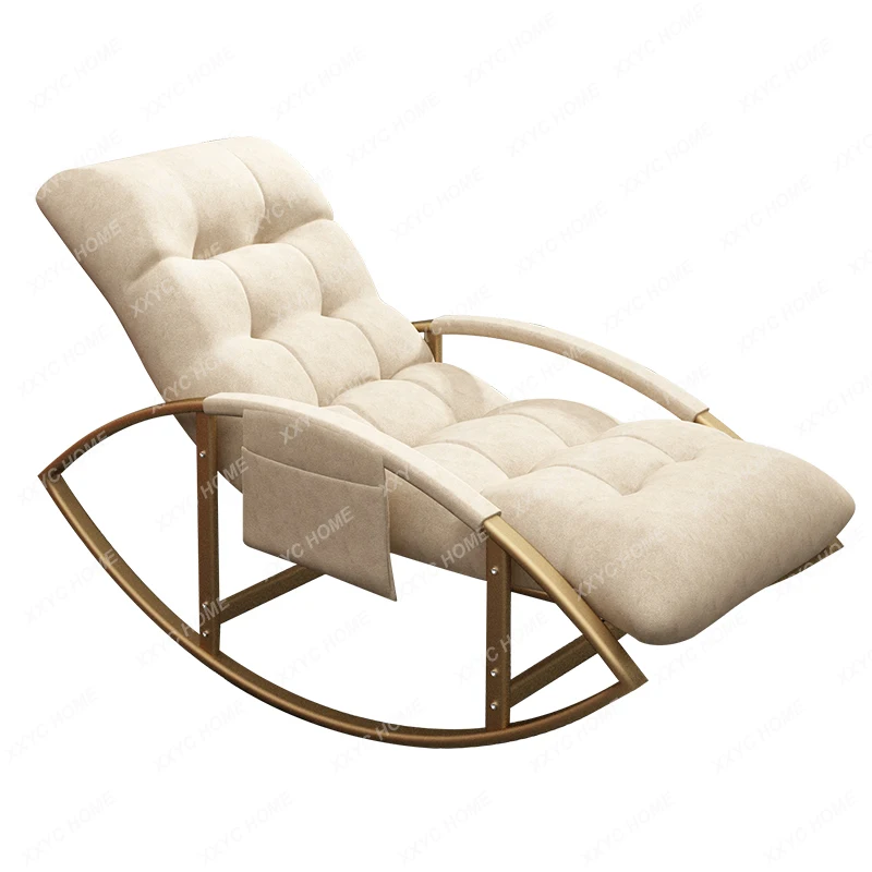 

Chaises Home Bedroom Chair Rocking Chair Adult Sofa Recliner Balcony Leisure Lazy Bone Chair Backrest Folding Chair furniture