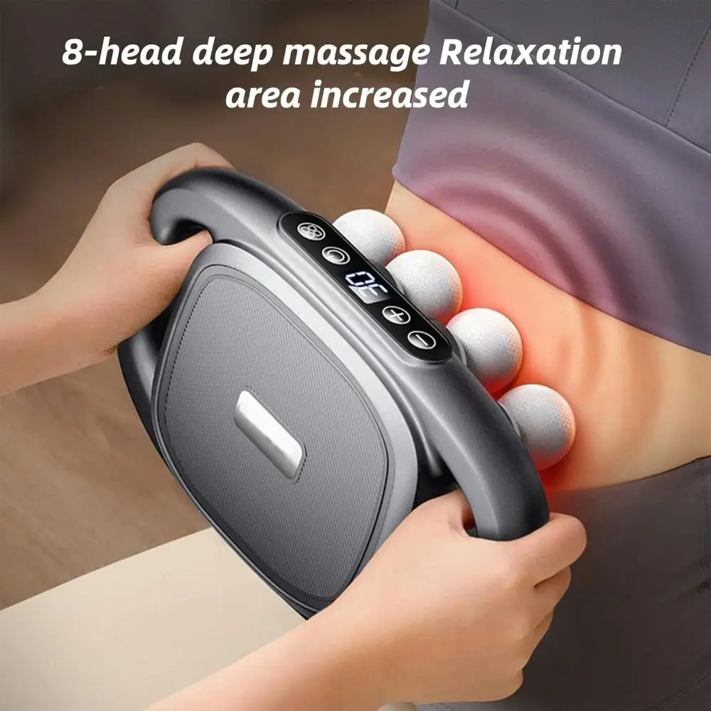 High-Frequency Vibration 16-Head Massager 30 Intensity Levels Multifunctional Usage Waist Massager Ultra-Quiet Operation