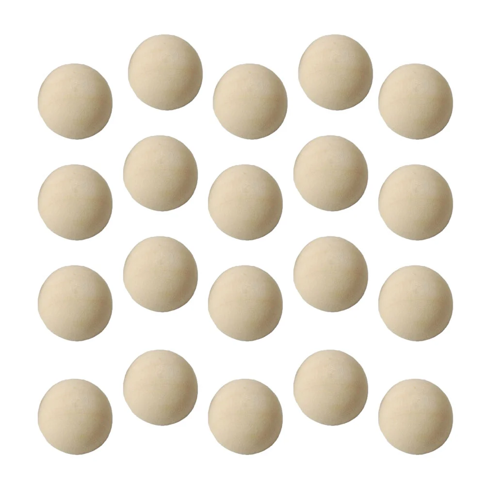 100 Pcs Small Half Round Balls Mini Hemisphere Foam Decoration Split Toys for Girls Wooden Craft