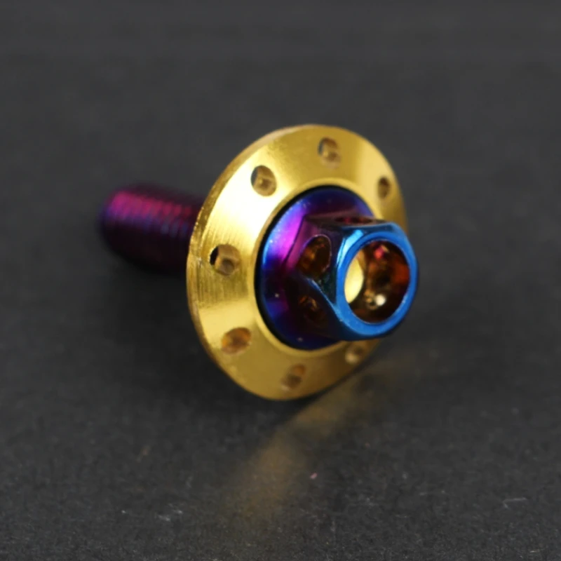 Electric Motorcycle Fender Screw 304 Stainless Steel Colorful Screw M6 Outer Hex Flange Cap