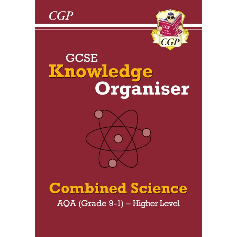 

GCSE Комбинированный научный органайзер знаний AQA Высшие книги CGP Координация группы Публикации 9781789084924 Книга