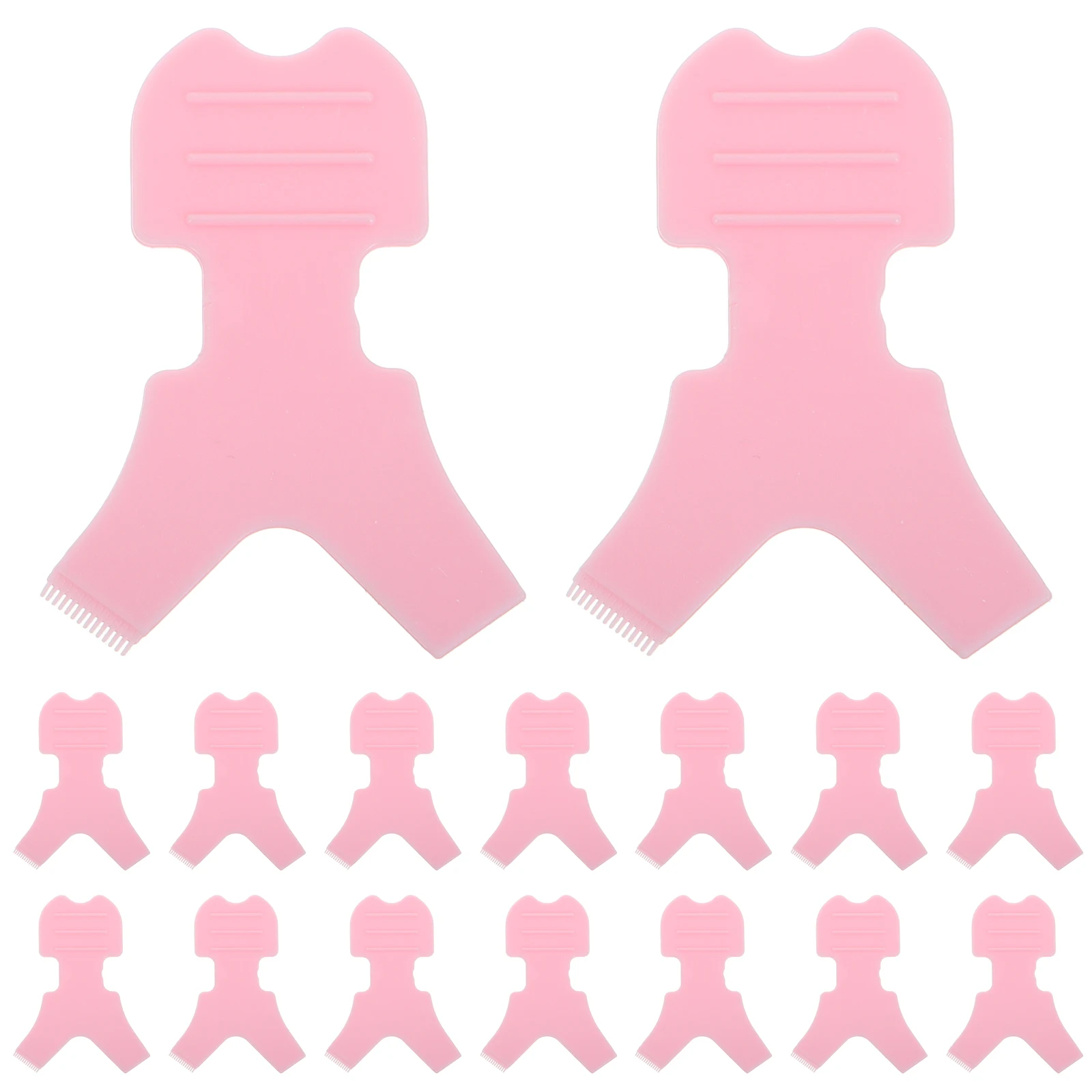 

50pcs Eyelash Lift Tool Silicone Lash Brush For Extension Perm Curler Applicator Makeup Tool Pink Lightweight Portable