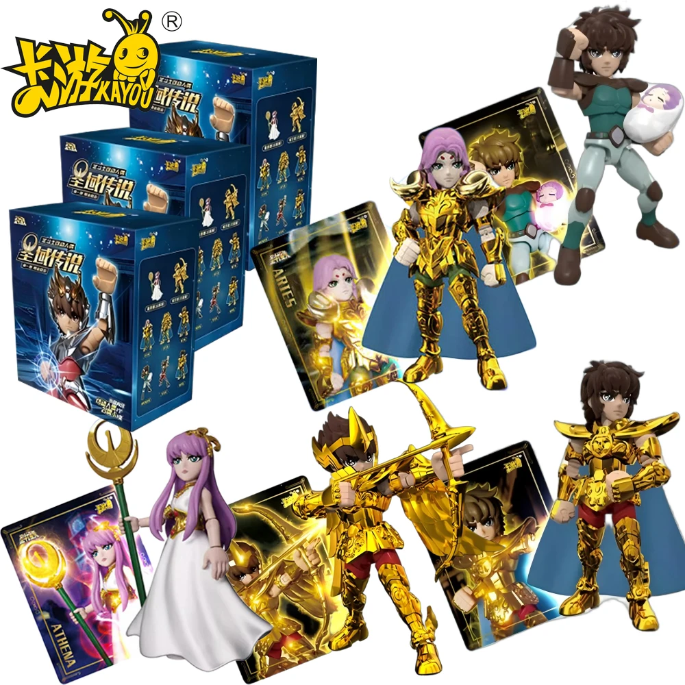 

KAYOU Saint Seiya Sanctuary Legend 1st Series Action Figure Blind Box Creative Designs Interactive Play Shelf Display Surprise