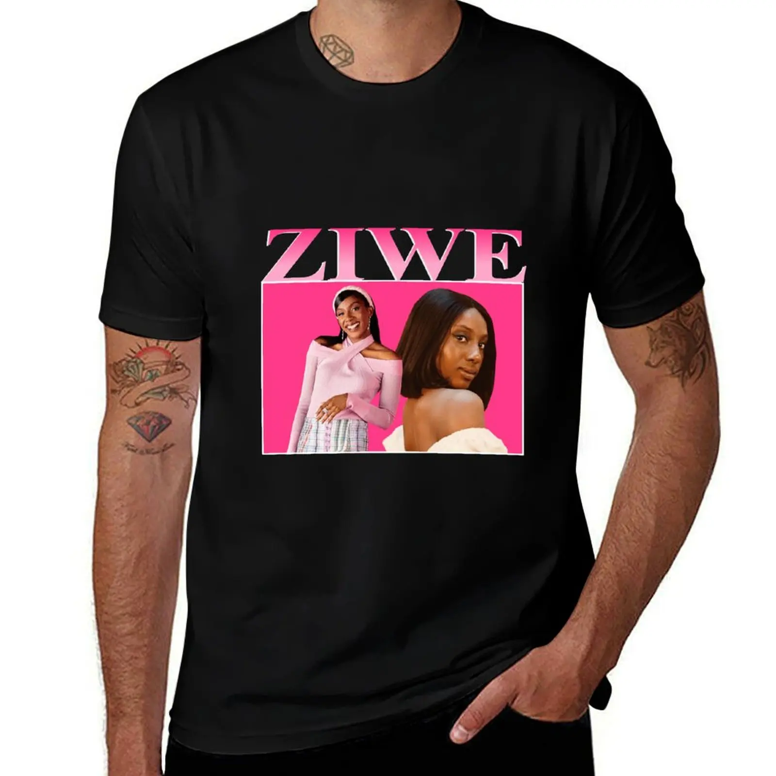 

Ziwe Retro T-Shirt t shirts cotton 100% man t shirt designer man t shirt cotton T-Shirt
