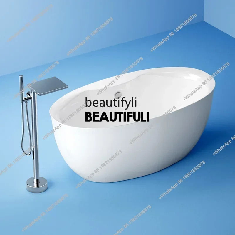 

SS NewBathtub Independent Acrylic Seamless Integrated Household Insulation European Bathtub Bathtub