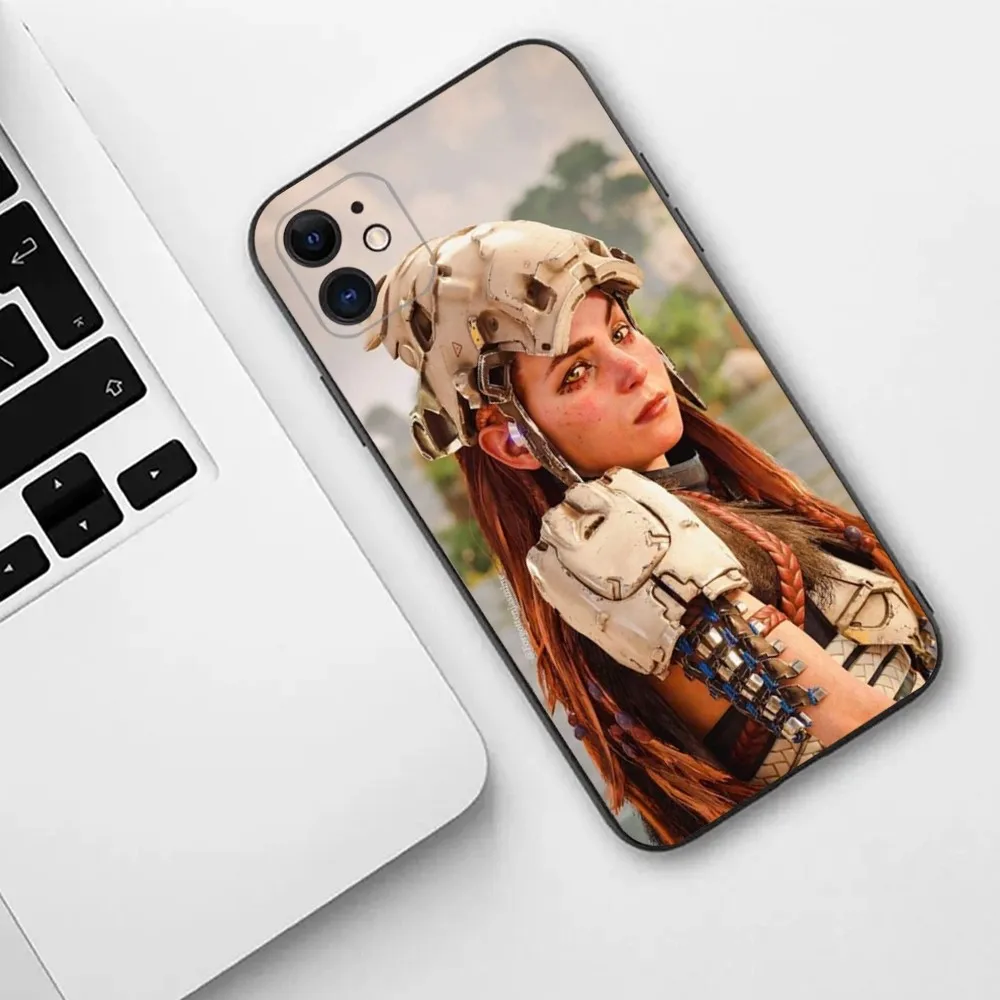 Aloy HFW Game Horizon   Phone Case For iPhone 15,14,13,12,11,Plus,Pro Max,XS,X,XR,SE,Mini,8,7 Soft Silicone Cover