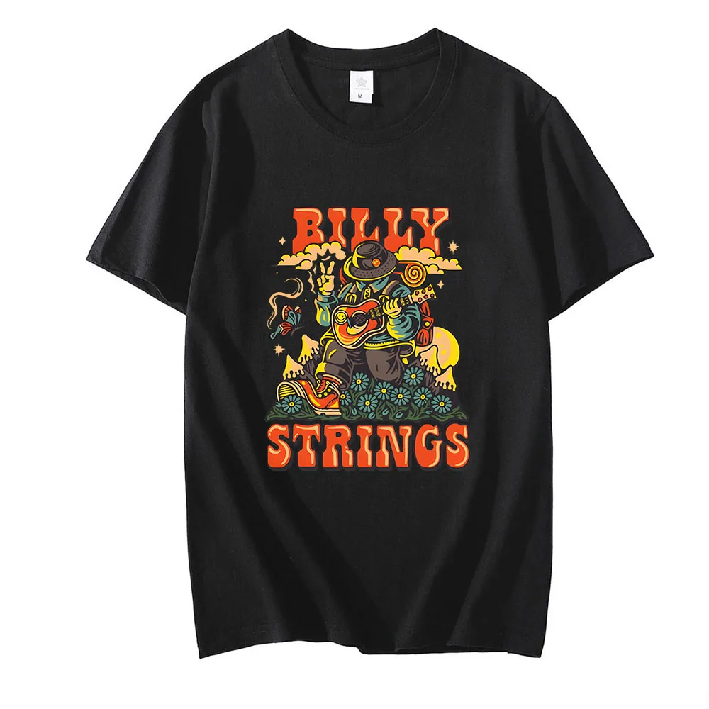 Billy Strings T-shirt Graphic Printing Hip Hop Cotton Tee-shirt Funko Pop Street Vintage Tshirt Ropa Hombre Gothic O-neck Tops