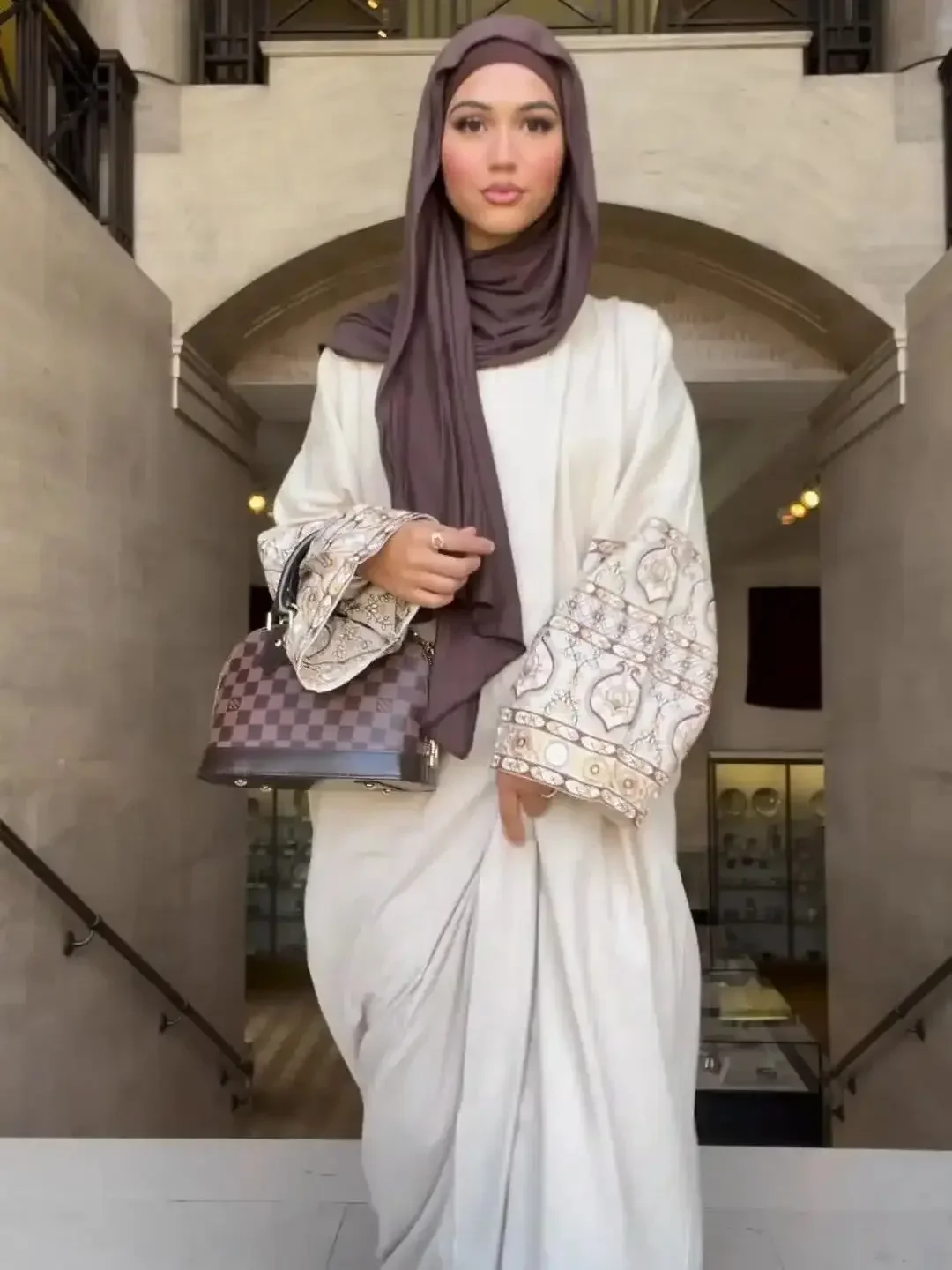 Eid muzułmańskie Abayas damskie sukienka z nadrukiem Ramadan vintage Jalabiya imprezowe arabskie sukienki z długim rękawem Kaftan Vestidos długa suknia