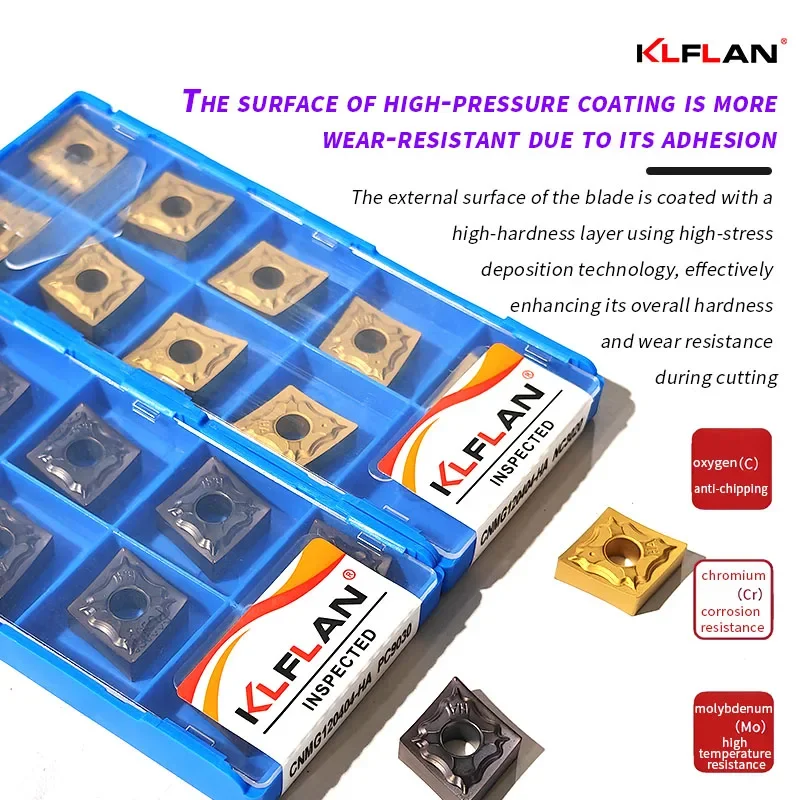 Korean CNC Insert CNMG120404 CNMG120408  External Turning Insert Cemented Carbide Lathe Tool For Steel Or Stainless Steel Machin