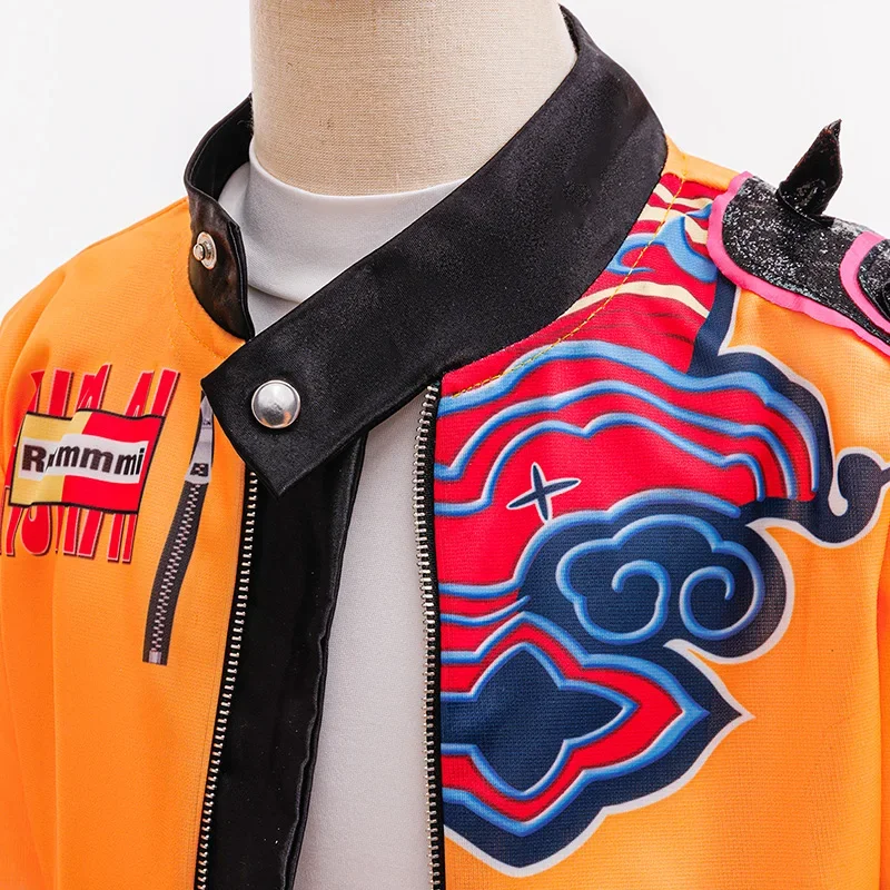 مجموعة الهيب هوب للفتيات من فيلم Kpop Demon Hunter Rumi للفتيات لعب الأدوار في الهالوين زي كرنفال + قلادة