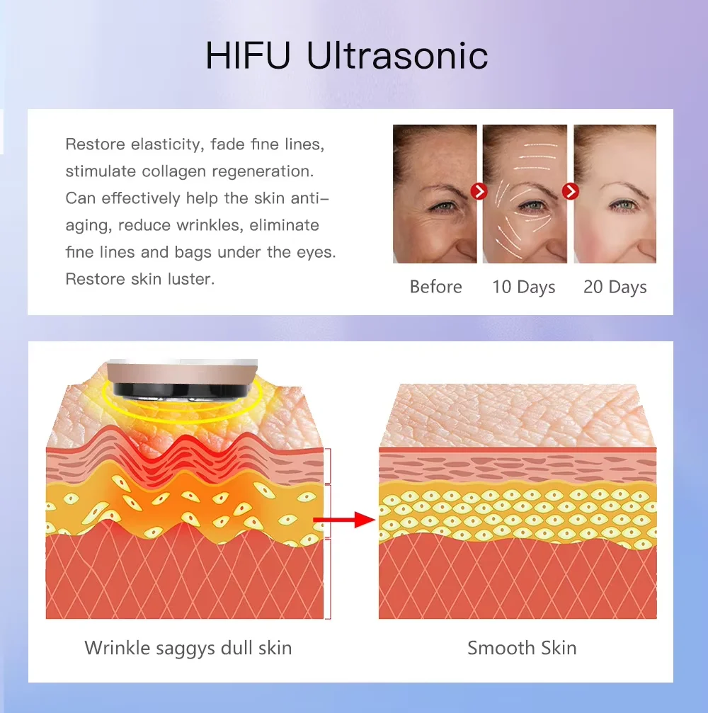 Machine de Lifting du visage EMS 4 en 1, 3 couleurs, Led, raffermissement de la peau, soins de la peau, rajeunissement du visage, effet de levage, dispositif de beauté