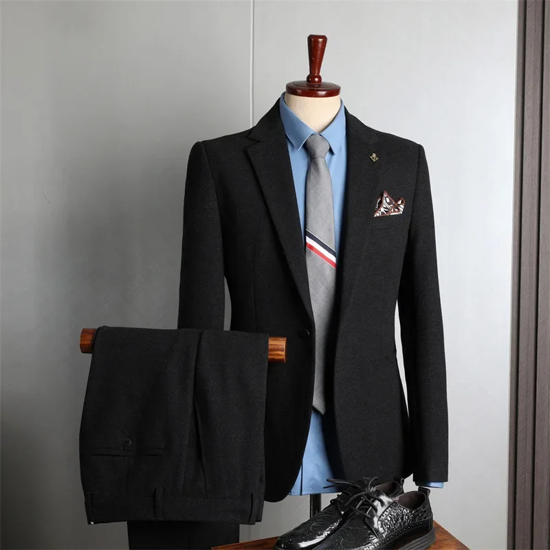 (80) Customized Wedding New Style Groom Men’s Wedding Formal Business Slim Suit