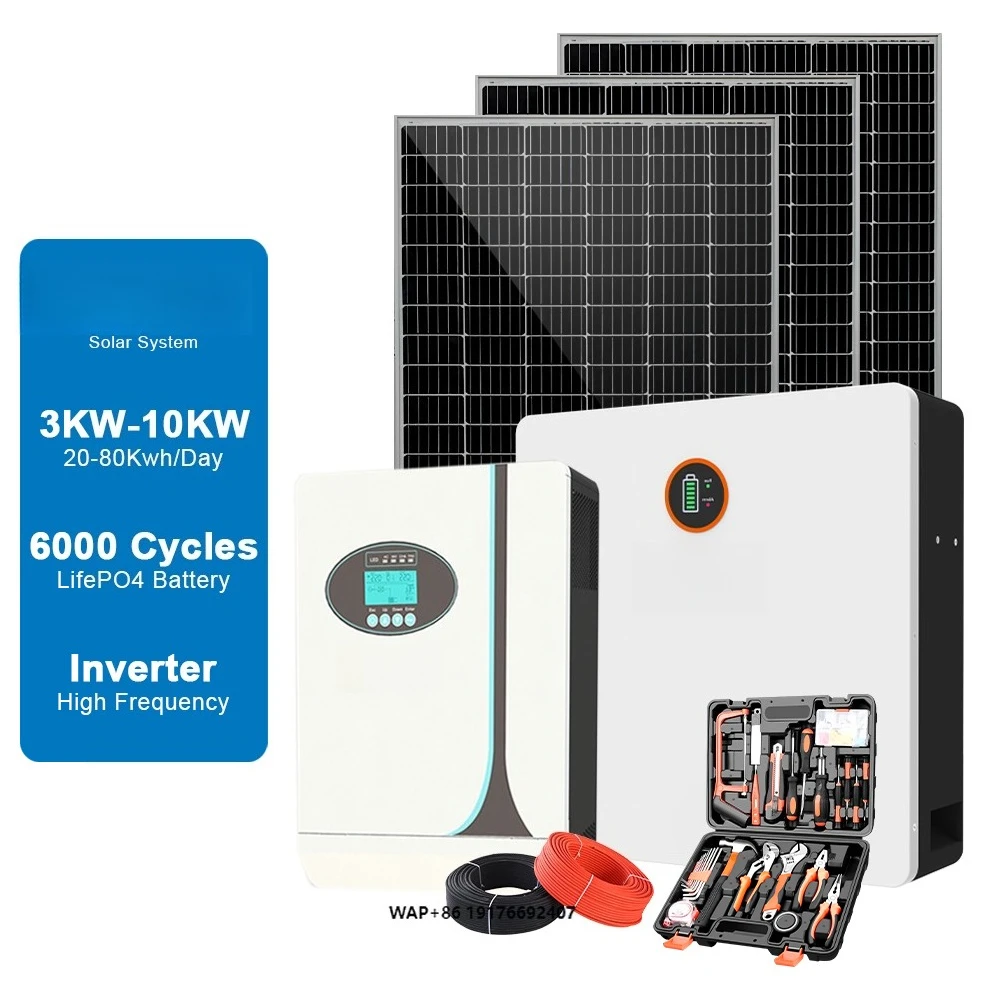 Solar Panel Set 5000w System 5kva Complete Home Mini Solar System Price off Grid 5 Kilowatts with Battery Backup