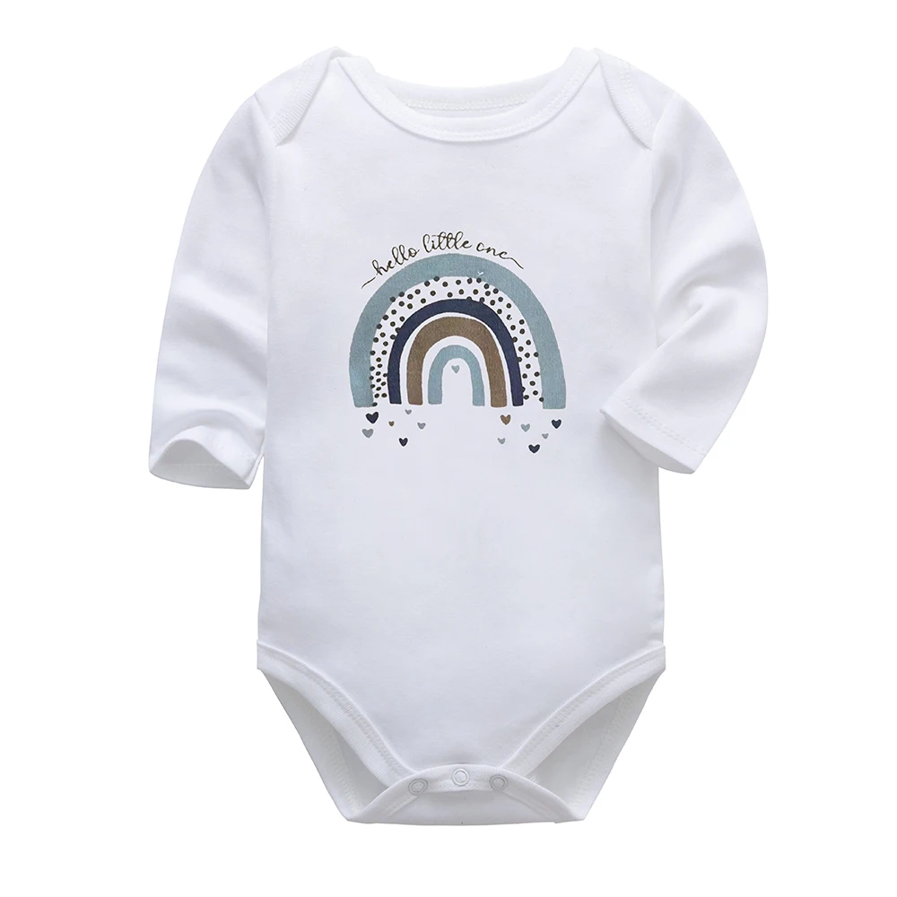 Newborn Bodysuit Baby Babies Bebes Clothes Long Sleeve Cotton Printing Infant Clothing 1pcs 0-24 Months